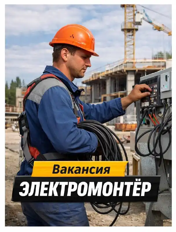 Вакансия: Электромонтёр в Москве