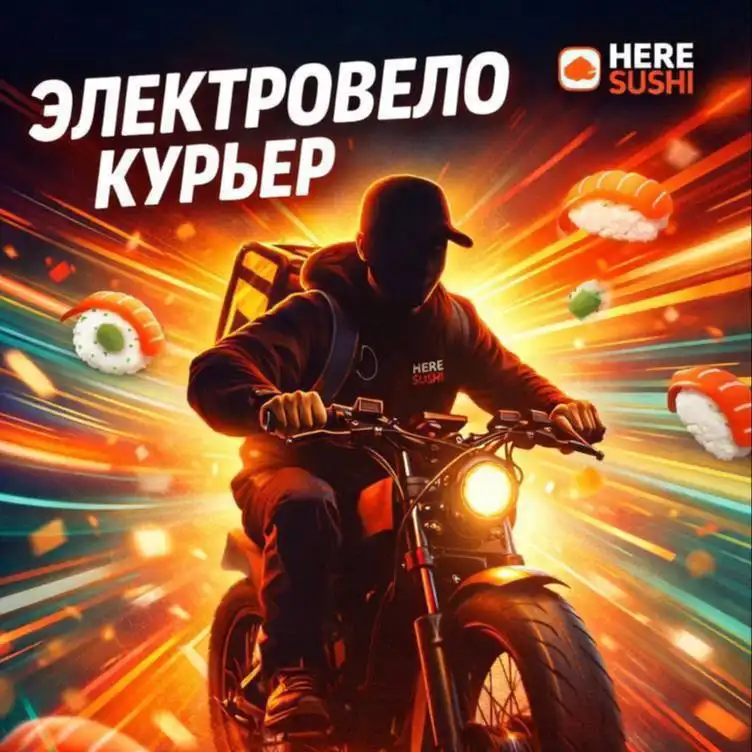 Электровело-курьер для сети суши-баров