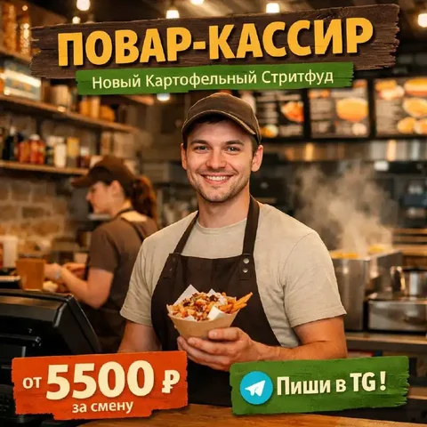 Вакансия повара-кассира в ресторане/кафе - Работа в Москва