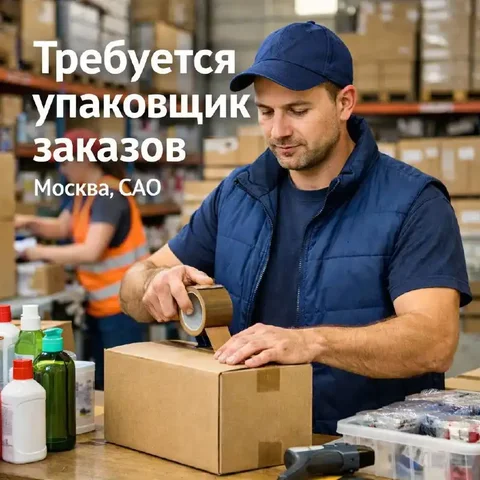 Упаковщик заказов на складе бытовой химии - Работа в Москва