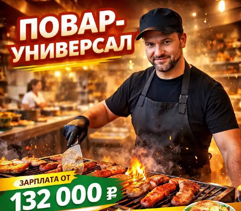 Вакансия повара-универсала в ресторане/кафе