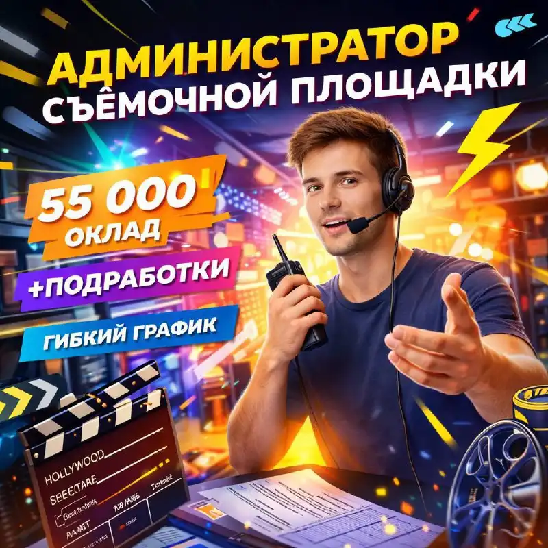 Администратор съёмочной площадки в Москве