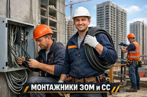 Вакансия монтажника ЭОМ и монтажника СС - Строительство в Москва