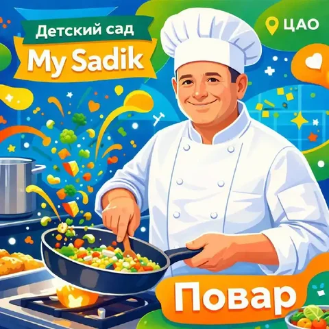 Вакансия повара в частном детском саду - частное объявление в Москва