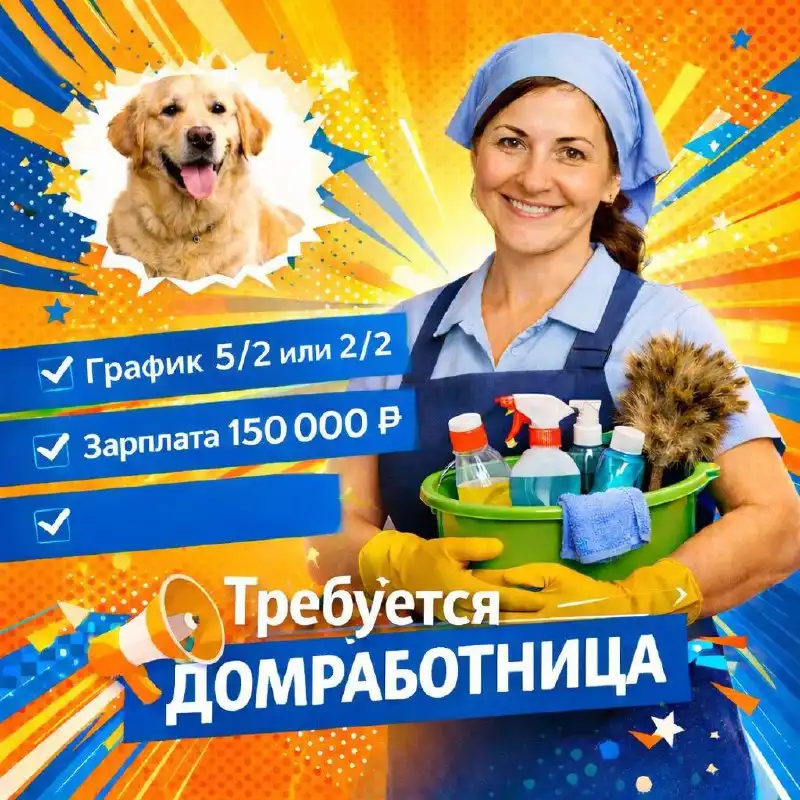 Приходящая домработница в Москве - Домработница (Работа) в Москва