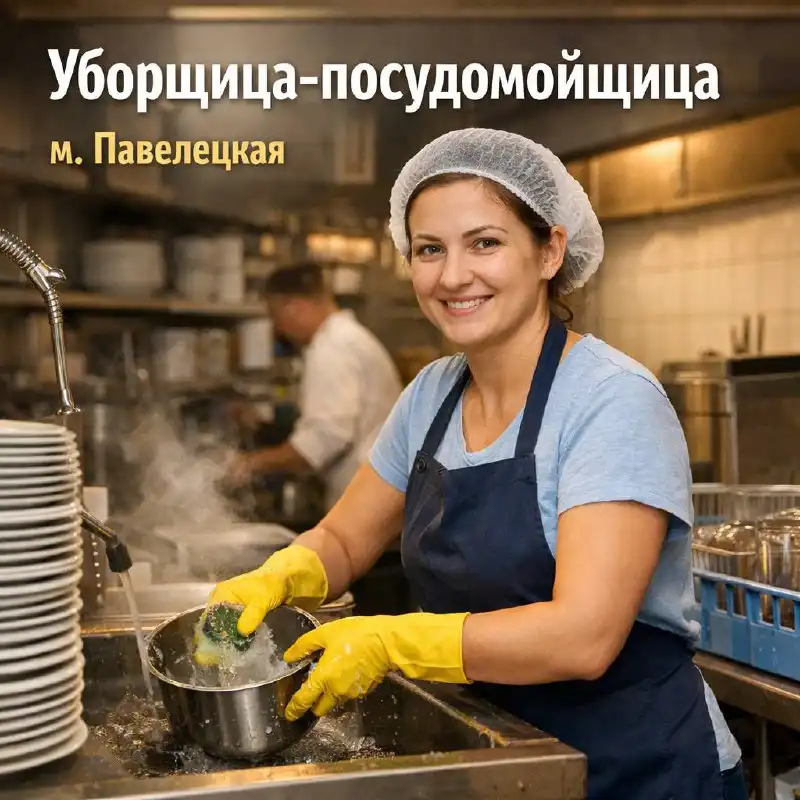 Уборщица-посудомойщица в Москве - Клининг (Работа) в Москва