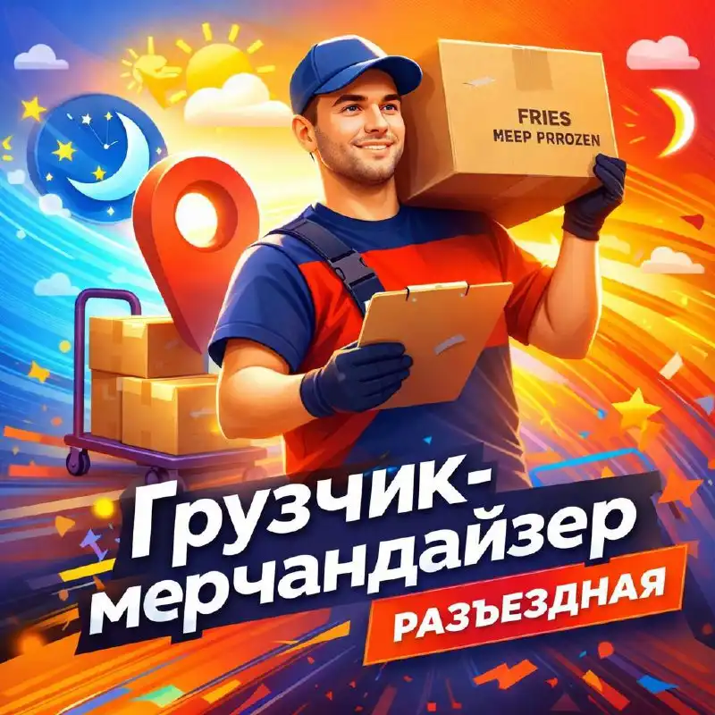 Вакансия грузчика-мерчендайзера для ресторанов фастфуда - Логистика (Работа) в Москва