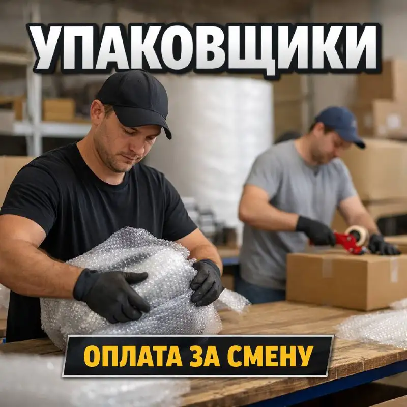 Упаковщик в Москве - Упаковка и фасовка (Работа) в Москва