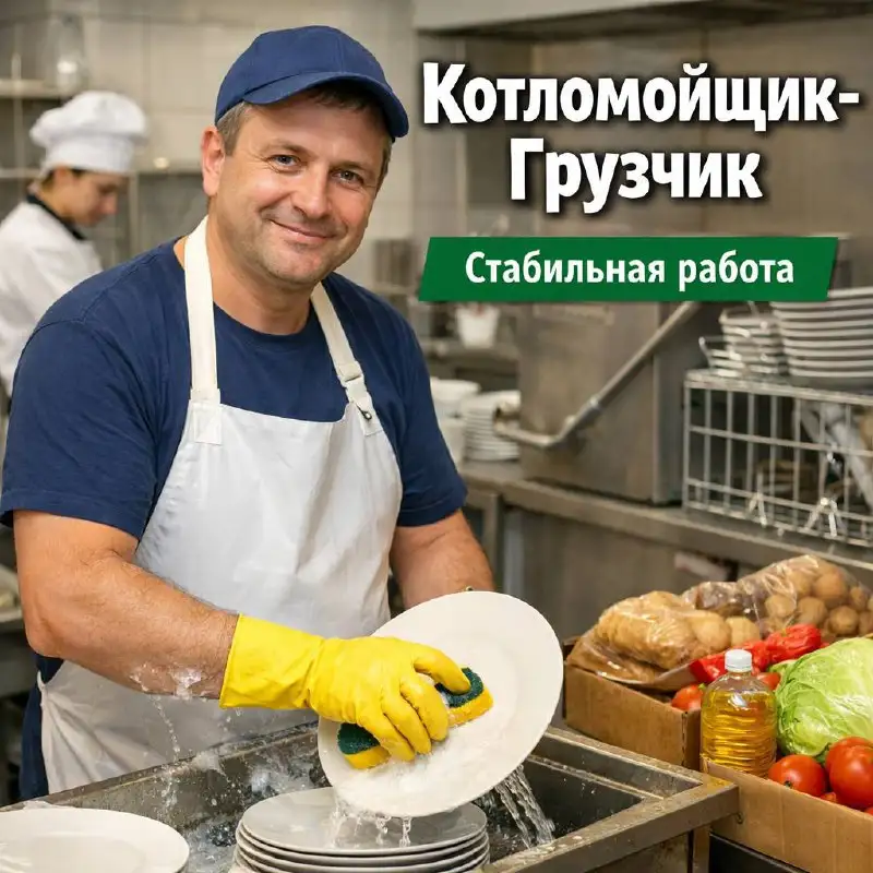 Вакансия котломойщика-грузчика в новой столовой - Рестораны/Кафе (Работа) в Москва