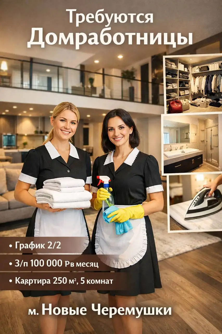 Домработница без проживания в Москве - Услуги по дому (Работа) в Москва