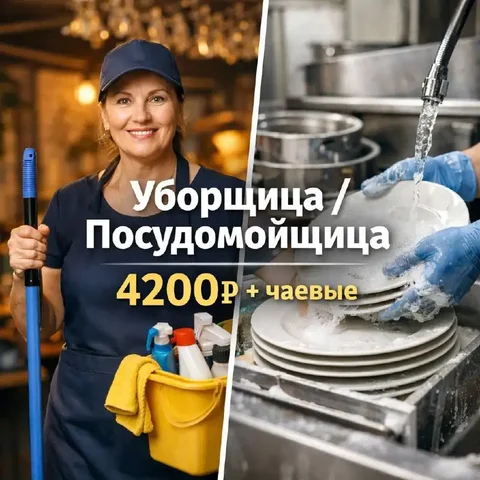Уборщица/посудомойщица в ресторане - Работа в Москва