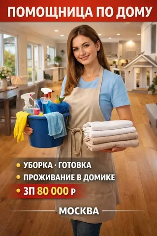 Помощница по дому в частном доме - частное объявление в Москва