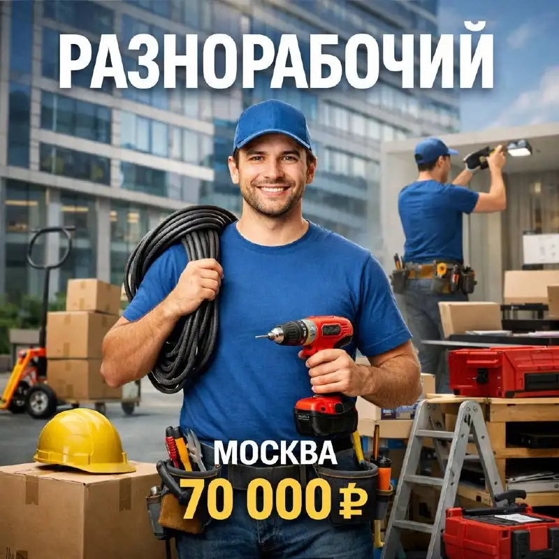 Вакансия разнорабочего в административно-хозяйственном отделе - Работа в Москва