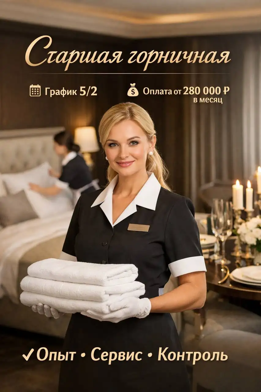 Вакансия старшей горничной - Клининг (Работа) в Жуковка