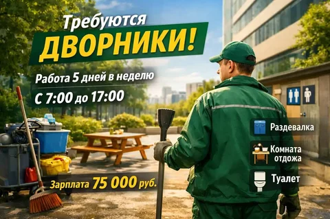 Вакансия дворника в Москве - Финансы в Москва