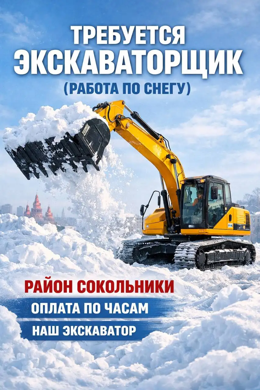Вакансия экскаваторщика в Москве - Строительство (Работа) в Москва