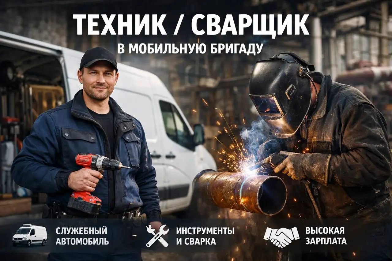 Вакансия техника-сварщика в мобильной бригаде - Строительство (Работа) в Москва