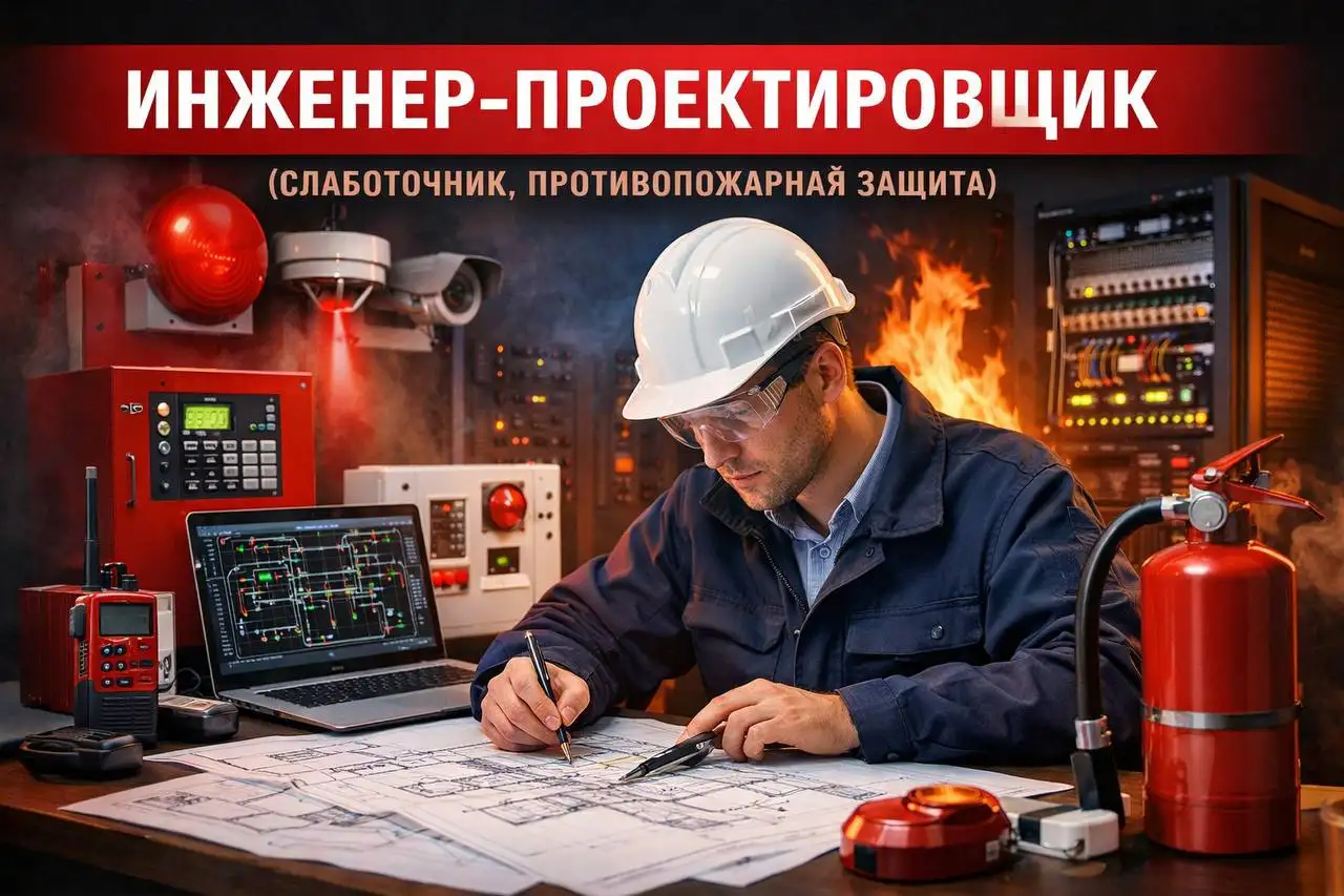 Вакансия инженера-проектировщика слаботочных систем и противопожарной защиты - Инженерные специальности (Работа) в Москва