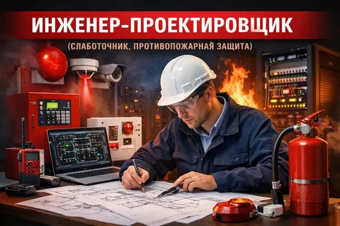 Вакансия инженера-проектировщика слаботочных систем и противопожарной защиты - Инженерные специальности в Москва