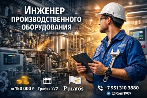 Инженер производственного оборудования Puratos в Подольске - Вакансии в сфере общественного питания в Подольск