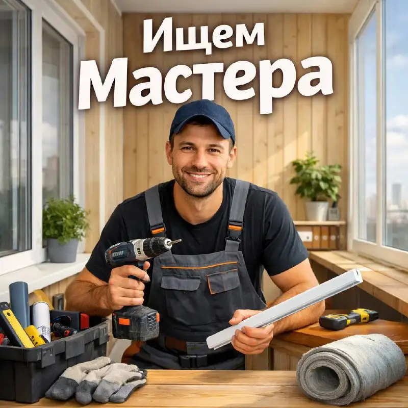 Мастер по отделке и монтажу балконов и лоджий - Строительство (Работа) в Москва