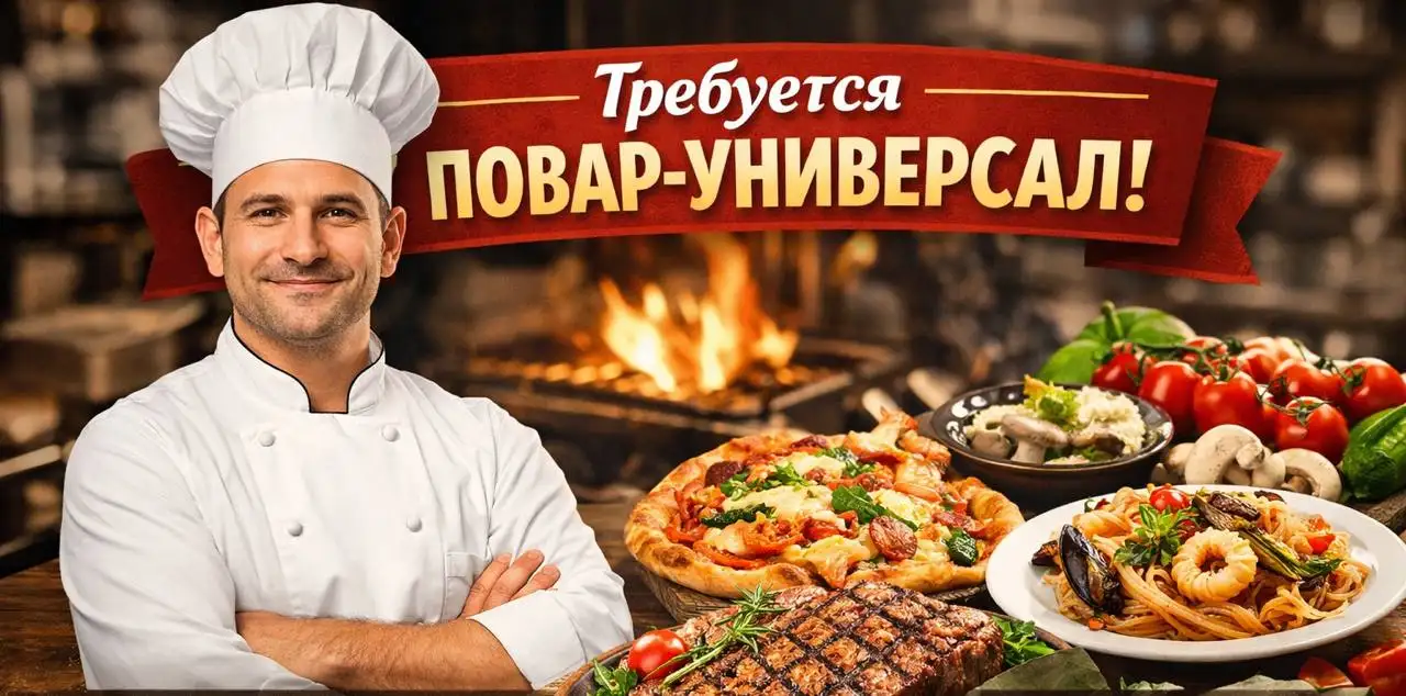 Вакансия повара-универсала в ресторане/кафе - Общепит (Работа) в Москва