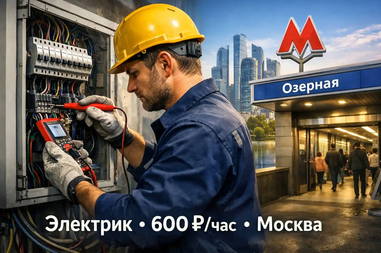 Вакансия дежурного электрика-электромонтажника - Строительство (Работа) в Москва