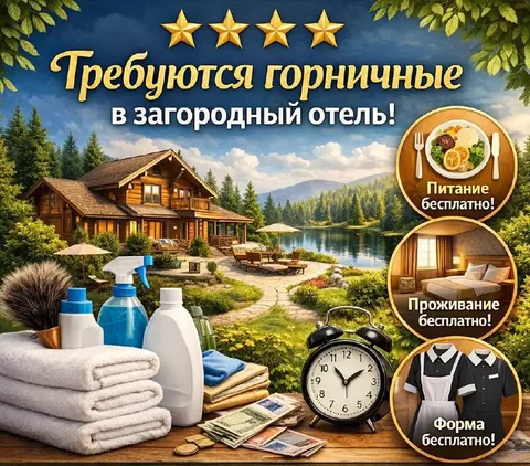 Горничная для загородного отеля - частное объявление в Тучково