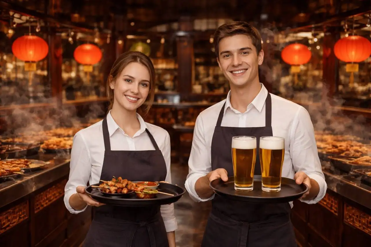 Вакансия официанта в Китайском Барбекю ГО - Официант (Работа) в Москва