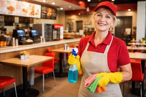 Хозяйка-уборщица для ресторана фастфуд - Вакансии в сфере обслуживания в Москва