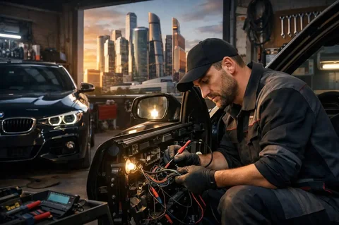 Автоэлектрик и установщик допоборудования в сервисном центре - Автосервис в Москва