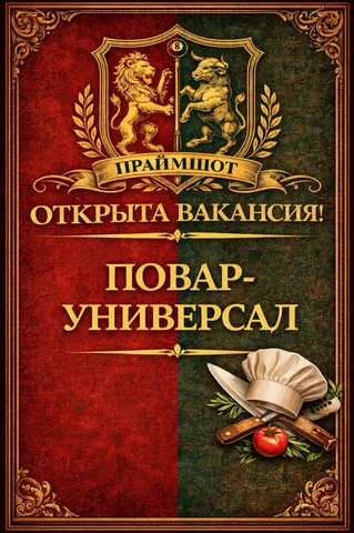 Вакансия повара-универсала в Реутове - частное объявление в Реутов