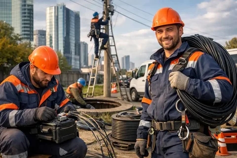 Вакансии кабельщика и монтажника наружных линейных сетей связи - Уборка, клининг в Москва
