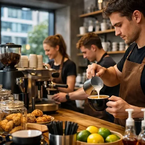 Вакансия бариста в кофейне бизнес-центра - Уборка/Клининг в Москва