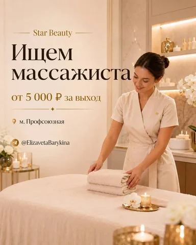 Массажист по телу / Массажист-универсал - Уборщик в Москва