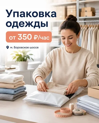 Упаковщица одежды с навыками шитья - Бариста в Москва
