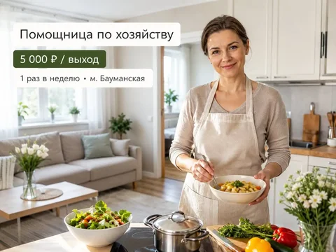 Помощница по хозяйству - Куратор в Москва