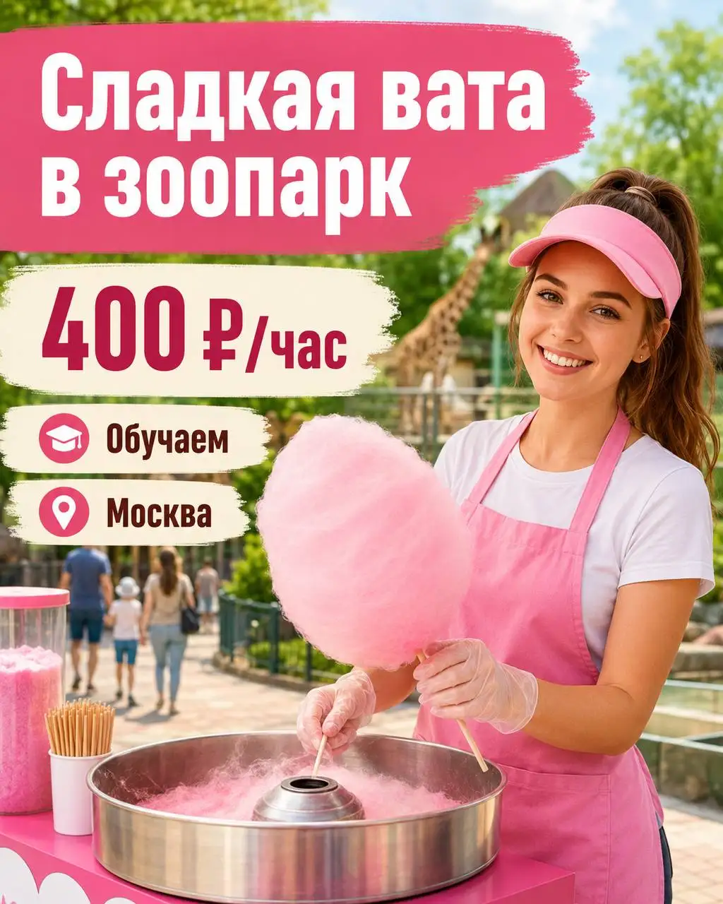 Сотрудник на сладкую вату - Работа в Москва