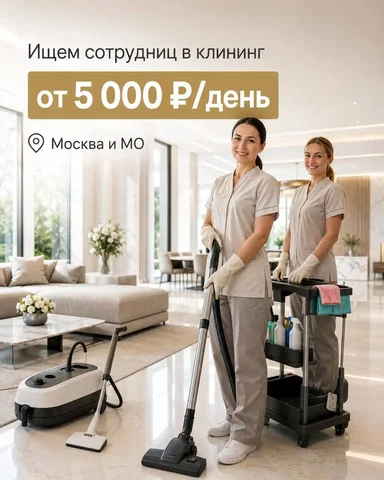 Сотрудница клининга - Должность в ресторане в Москва