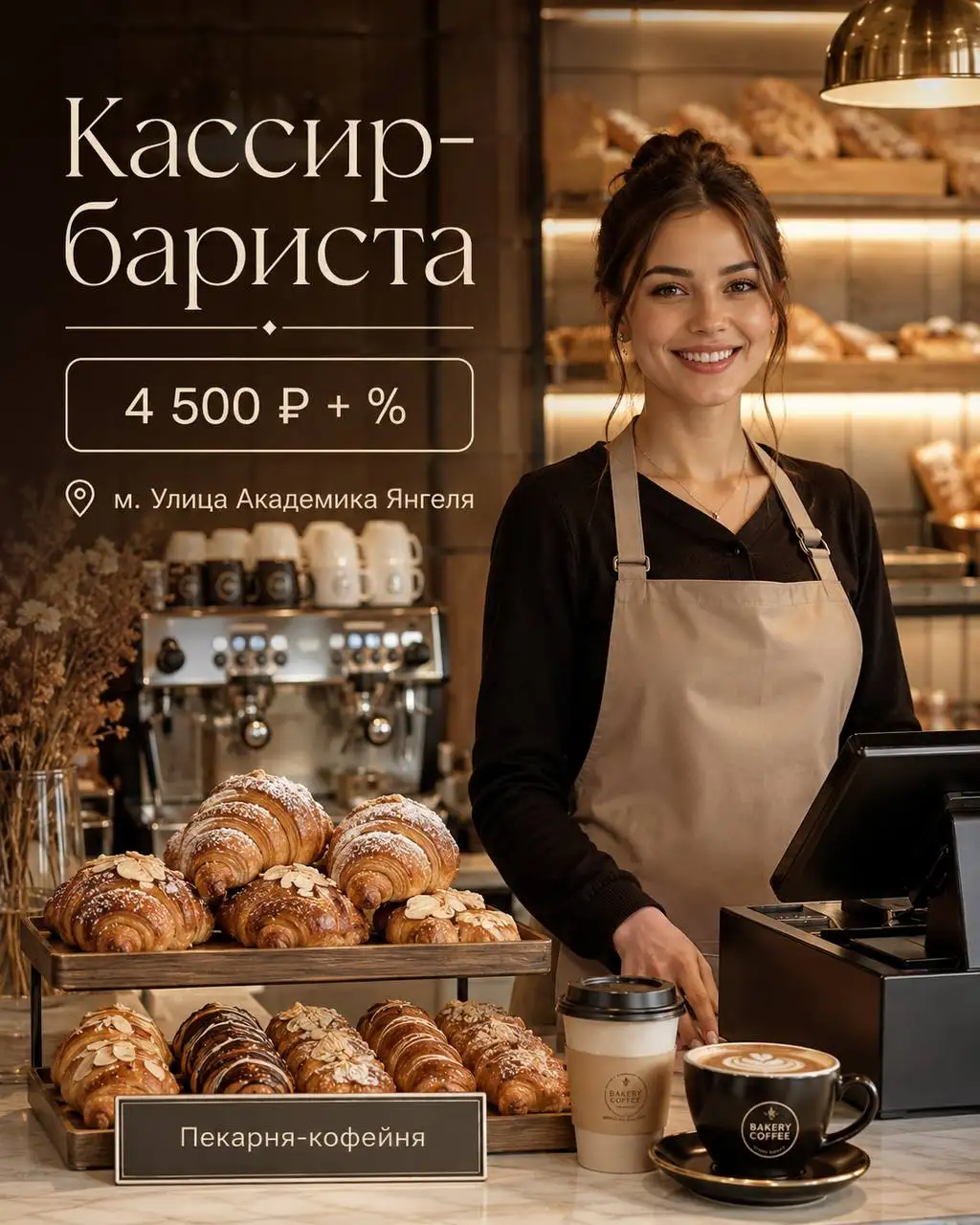 Кассир-бариста в пекарню-кофейню - Кафе и рестораны (Работа) в Москва
