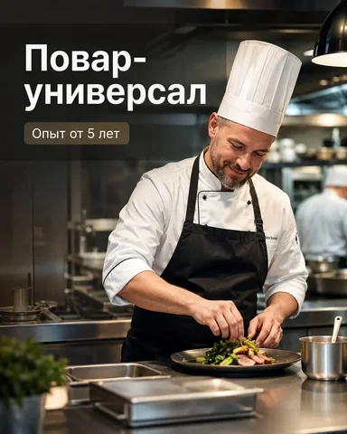 Повар универсал, Москва, сменная работа - Сушист в Москва