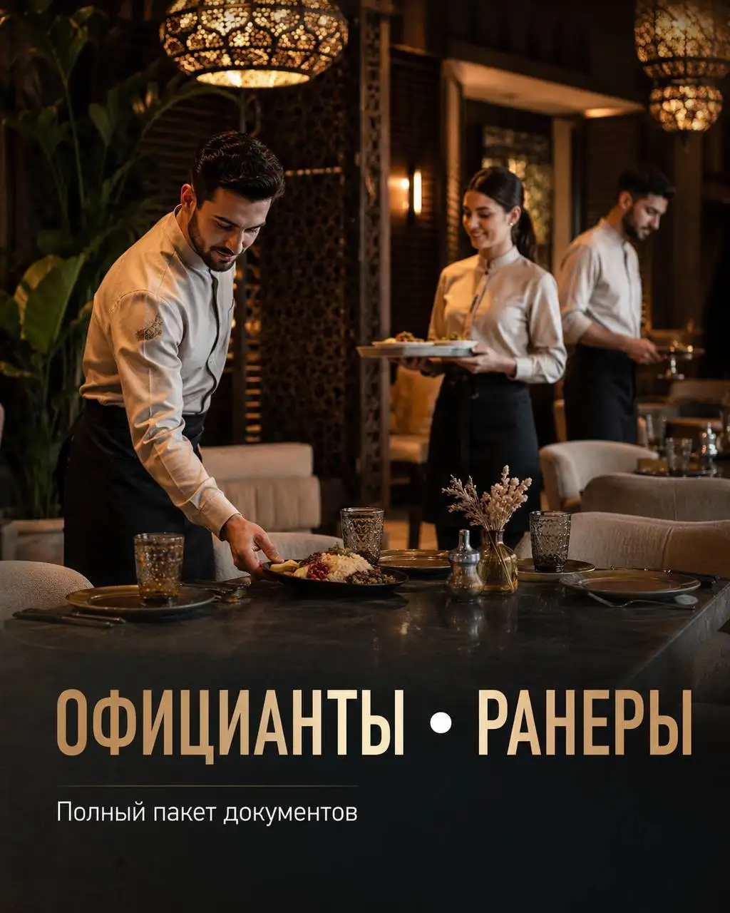 Вакансия Официант/Ранер - Общественное питание (Работа) в Москва