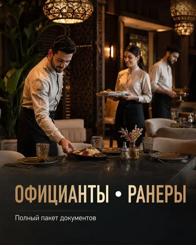 Вакансия Официант/Ранер - Логистика в Москва