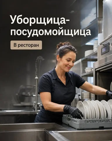 Уборщица-посудомойщица - Логистика в Москва