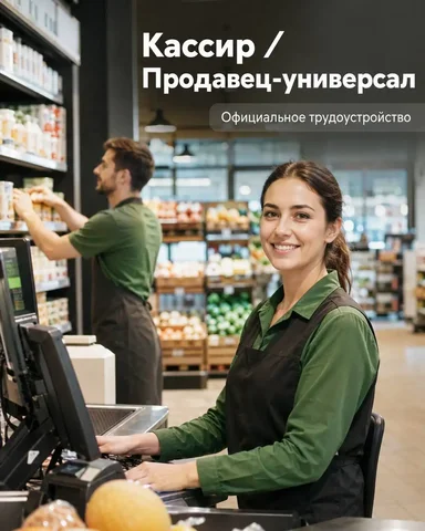 Вакансия: Кассир/Продавец универсал в Красное & Белое - Уборка в Москва