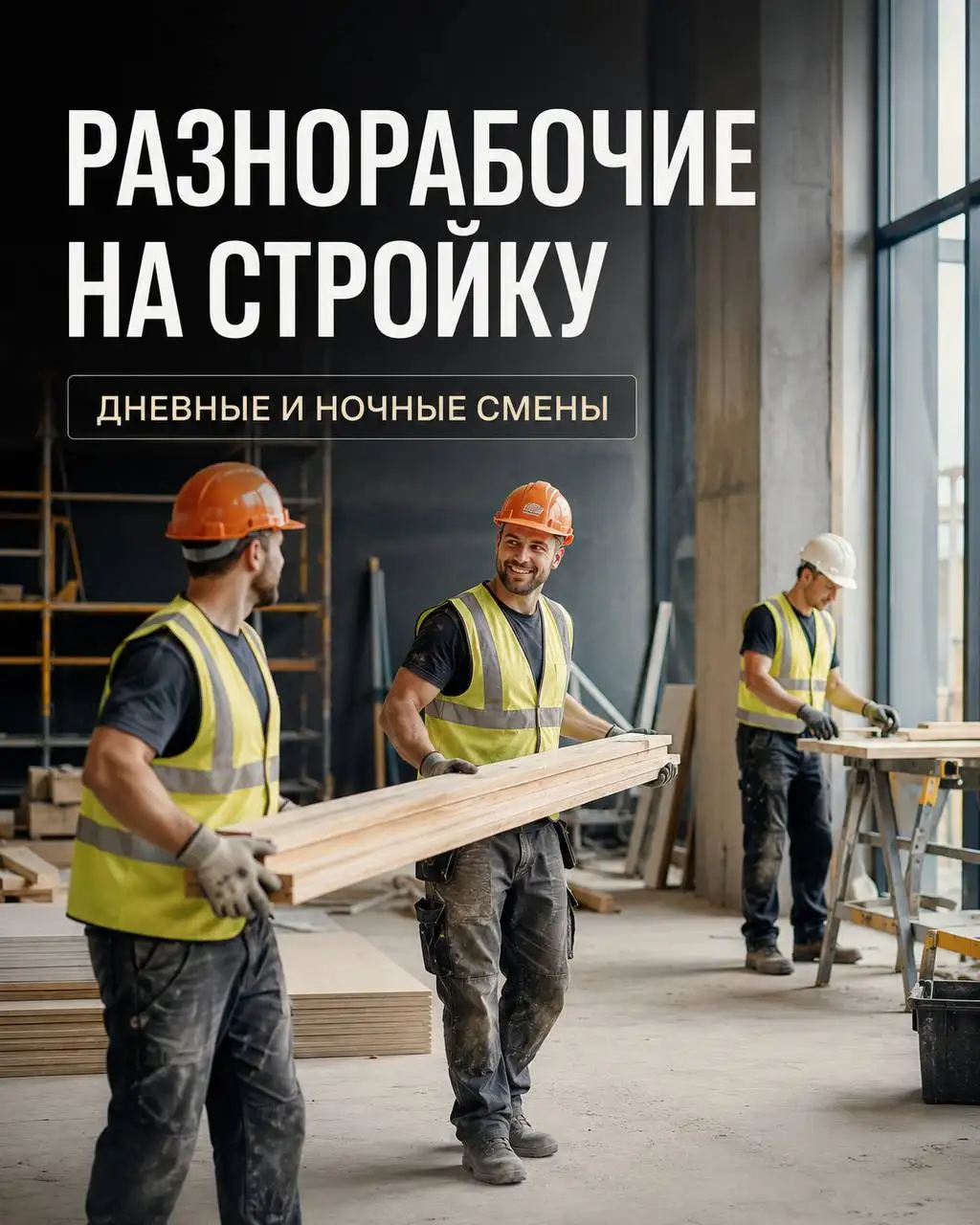 Разнорабочий на стройку - Строительство/Рабочие (Работа) в Москва