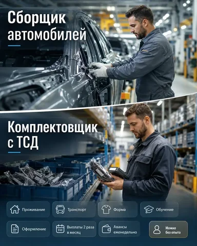Вакансии сборщика и комплектовщика автомобилей - частное объявление в Гжель