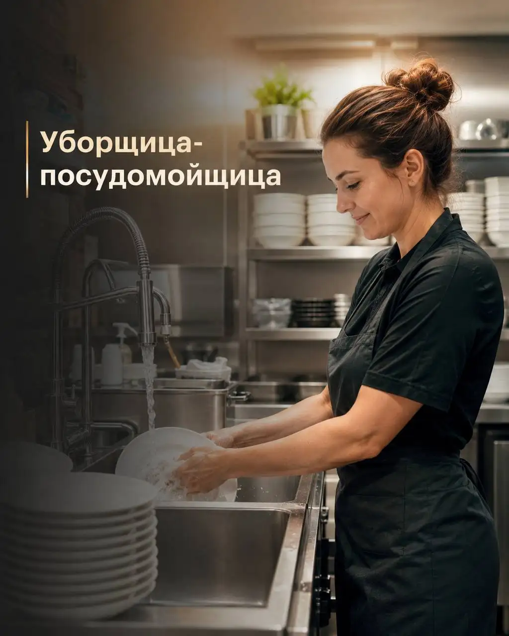Уборщица-посудомойщица - Клининг (Работа) в Москва