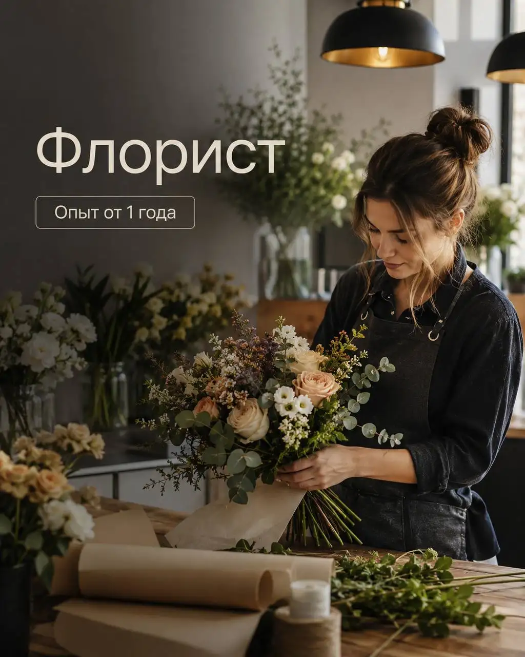 Вакансия флориста - Флорист (Работа) в Москва
