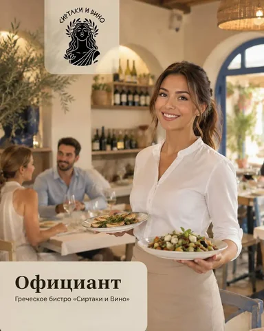Официант - Общественное питание в Москва